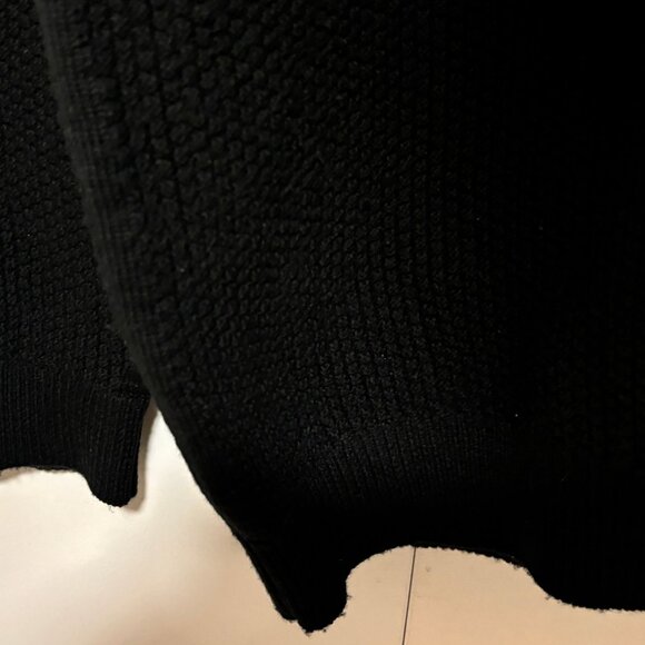 John Smedley Black Merino Wool Crewneck Sweater  Made In England Size XL - Picture 4 of 16